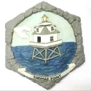 Thomas Point, MD Lighthouse Souvenir Plaque